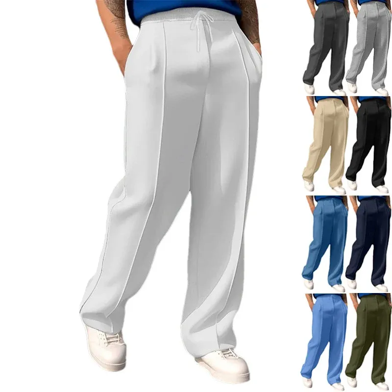 Herren atmungsaktive Freizeithose mit elastischem Bund und seitlichen Eingrifftaschen – Sorevano
